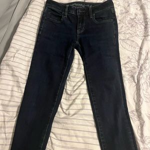 American Eagle Size 0 Very Dark Wash Denim Jeggings